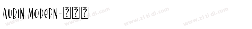 Aubin Modern字体转换